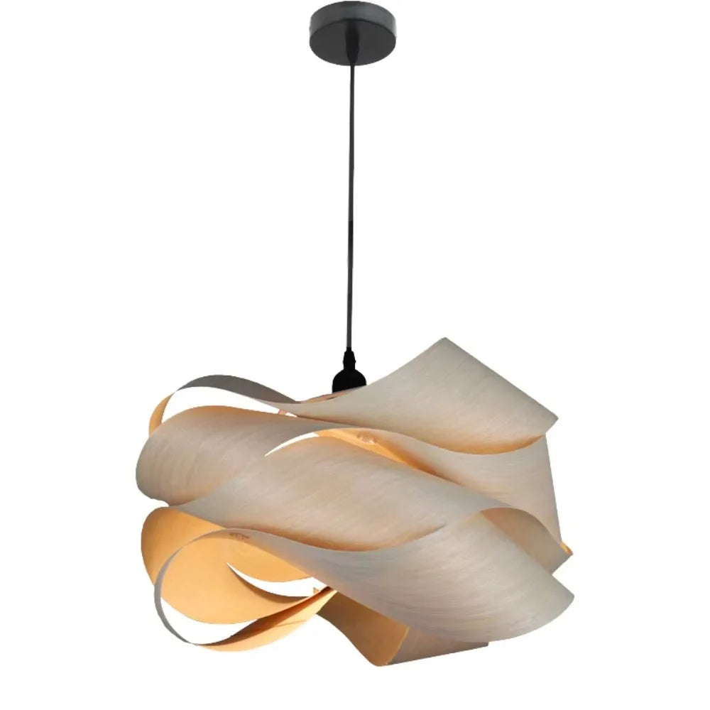 Vintage wood Pendant Light Minimalist Decoration Wooden Lighting Chandelier Lamp for Restaurant Dining Room Island Bamboo