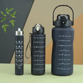 2023 New Arrivals Products 2000ml Motivational Plastic Water Bottle Garrafa De Agua Botella De Agua De 2L
