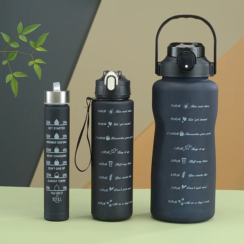 2023 New Arrivals Products 2000ml Motivational Plastic Water Bottle Garrafa De Agua Botella De Agua De 2L
