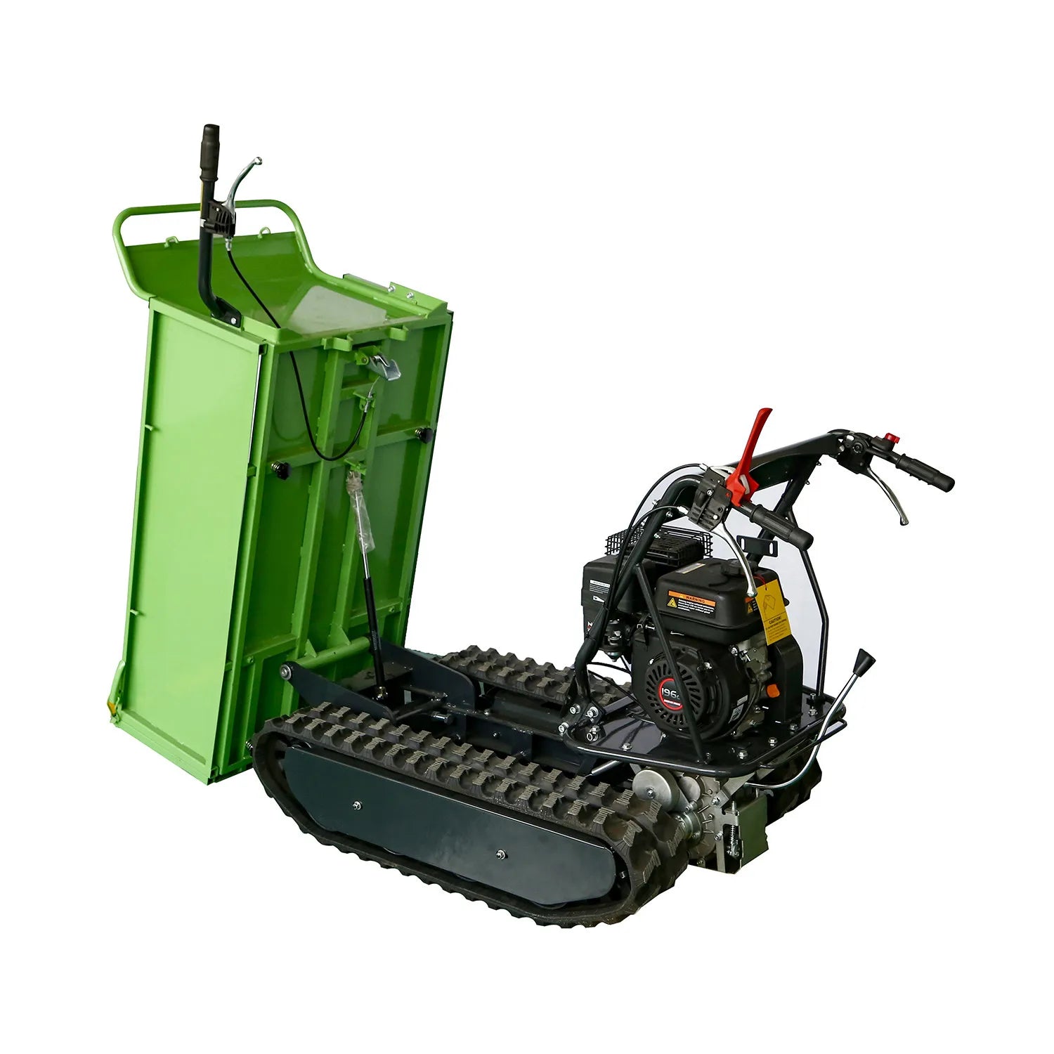 Manual Mini Dump Truck Garden Loader 500kg Tipping Capacity Crawler Moving Type with Core Engine Component