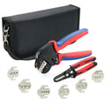 DW-YM-58BS Crimping Tool Set 23-10 AWG Pliers Manual Cable Wire Terminal Hand Crimping Swaging Tool Plier Set