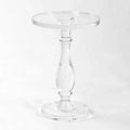 Customized Luxury Clear Acrylic Coffee Table Modern Style Roman Column Plinth with Side Table for Living Room Home Furniture