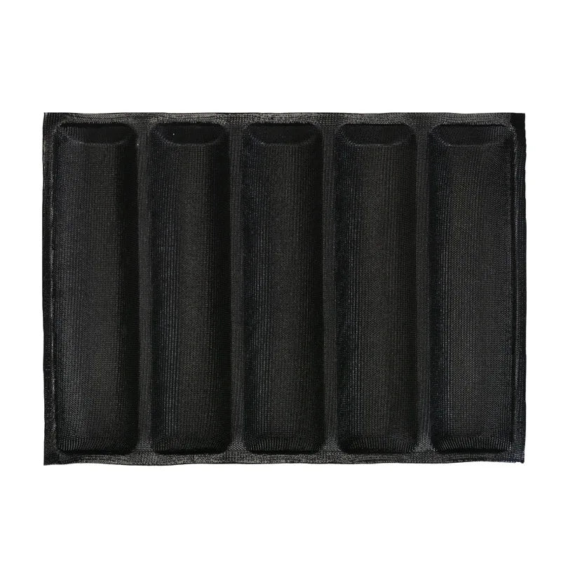 Early Riser 5 Cavity 46cm 18 Inch Silicone Baguette Bread Mold DIY Loaf Making Supplies Perforated Bread Form Mouldings