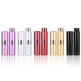 New Design Empty Perfume Bottle Luxury Round Perfume Bottle Spray Mist Bottles Glass Aluminum Perfume Bottles