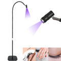 FOSOTO Adjustable Rings Fast Curing Eyelash Lamp UV Light Lamp Floor Led Nail Lamp for Nails Lash Bed Eyelash Extension Eyes