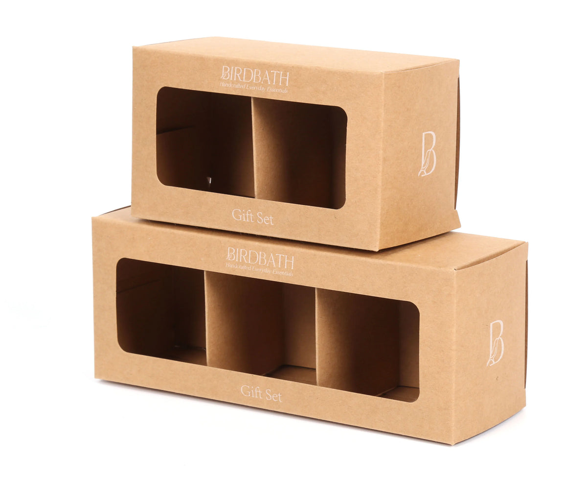Eco-Friendly for Reed Diffuser Gift Box Set Kraft Paper Box Window for Essential Oils Glossy Lamination Embossing Elegant Candle