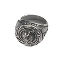 Fashion Brass Alloy Viking Warrior Wolf Head Charm  Rings for Men Retro Celtic Wolf Totem  Finger Ring Jewelry