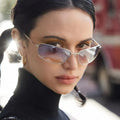 LBAshades 8055 New Small Y2K Metal Retro Luxury Trendy Sunglasses Uv 400 Fashion Men Women Sun Glasses
