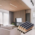Factory Priced Great Acoustic Fluted WPC Wall Panels Interior Decoration Wood Plastic Composite Cladding Waterproof Interlocking