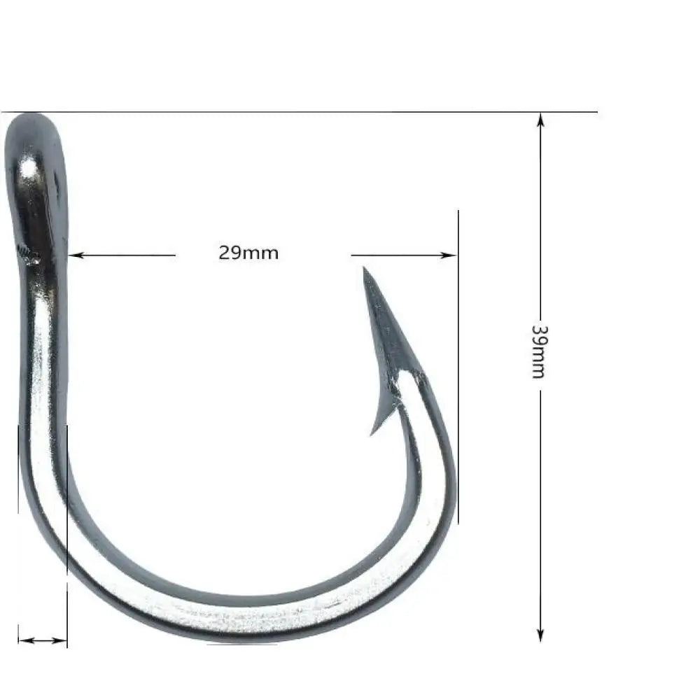 10884 Stainless Steel Deep Sea Fishing Hook Large Thick Big Game Fishing Tuna Hook