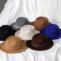 Wholesale Rhinestone Sombrero Cowboy Men Classic Floppy Bow-Knot Wide Brim Wool Felt Women Unisex Shinehats Bands for Fedora Hat