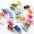 Mix Bottles Nail Art Rhinestones Beads Sequins Glitter Tips Decoration Tool Gel Nail Stickers Mixed Design Case Set