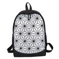 New Geometry Women's Student Backpack Ringer Dazzling Casual Backpack Splicing Schoolbags Men's Travel Bag Daily Lightweight