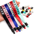 Custom Polyester Handmade Fabric Woven Cloth Promotional Wristband Wrist Band for Festival Event Fabric Bracelets Charm