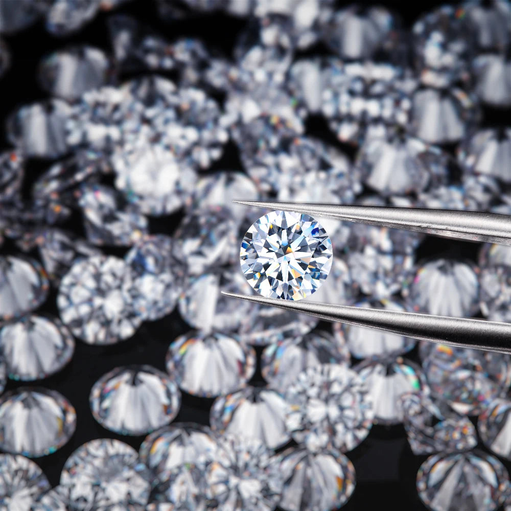 0.7-4.2mm Small Sizes DEF VVS-VS VS-SI Round Melee Lab Diamond Price Per Carat Excellent Cut HPHT Loose Melee Lab Grown Diamond