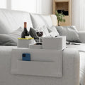 2025 New Food Grade Foldable Waterproof Silicone Sofa Arm Tray for Living Room & Bathroom Use Eco-Friendly Storage Tray