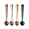 Stainless Steel Coffee Bean Scoop Milk Powder Multifunctional Bag Clip