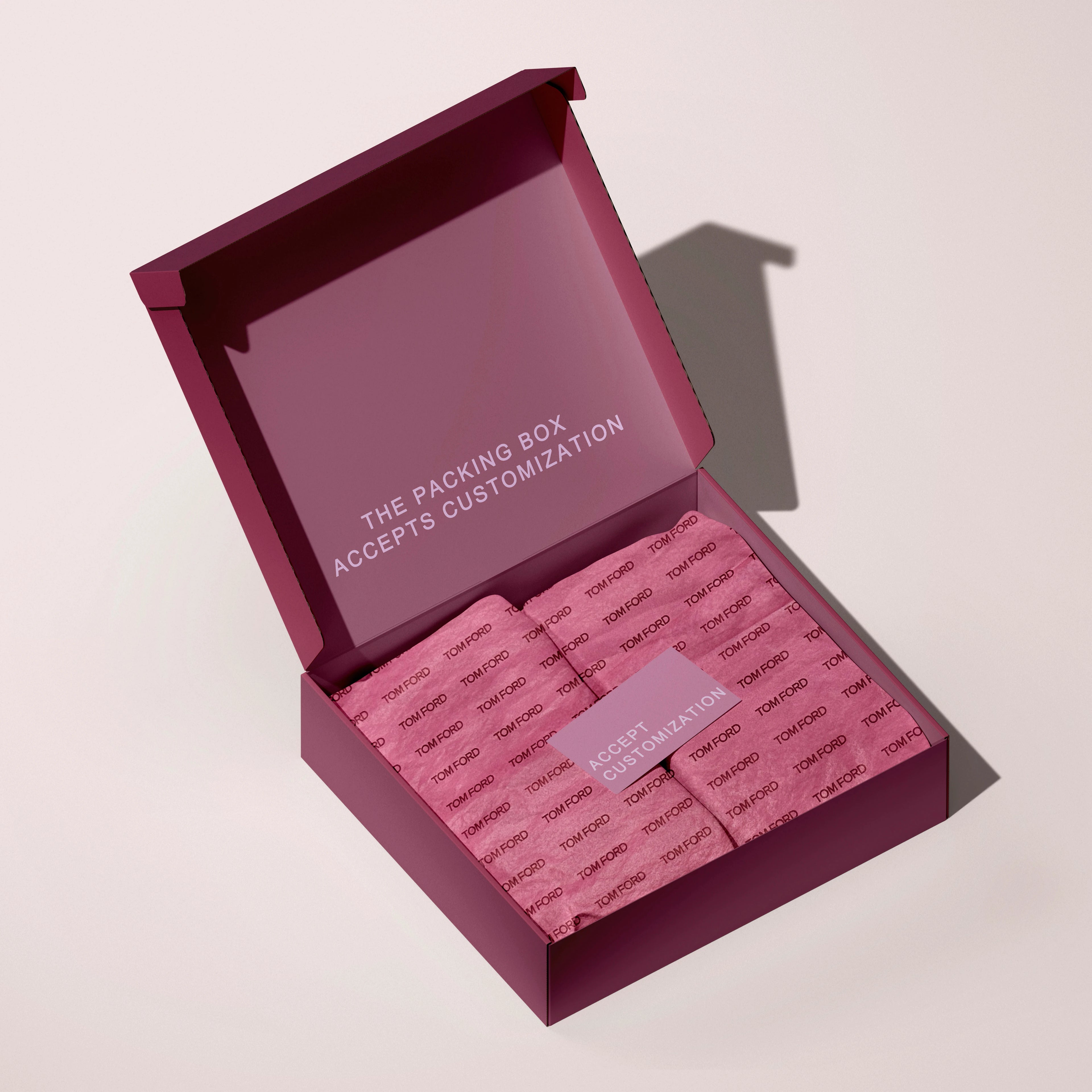 Customized Moisture Proof Rose Red/Pink Logo Printed Specialty Paper with 100% Virgin Pulp for Valentine's Day Gift Packaging