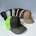 Hip Hop Street Summer Trucker Hat Solid Color Accept Custom Logo Blank Plain Unisex Mesh Trucker Cap