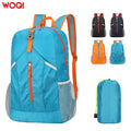 WOQI 25-30L Blue Small Hiking Backpack Men's and Women's Foldable Travel Backpack Camping Outdoor Hiking Waterproof Backpack