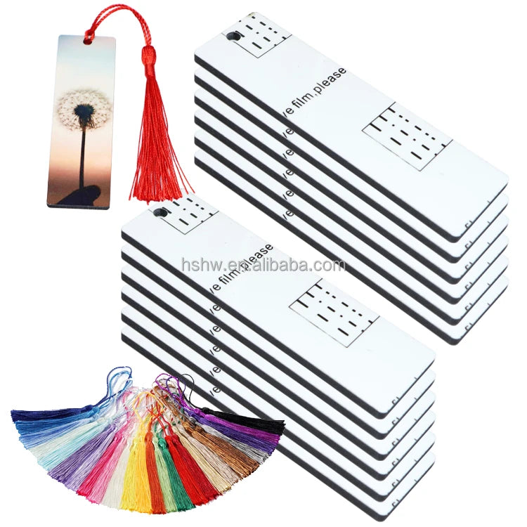 DIY Gifts Heat Transfer Sublimate Products Wood Blanks DIY 3mm White Sublimation MDF Bookmark Decorate Tags