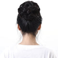 FX-HA26 Women and Girls Hair Buns With Rubber Band Synthetic Hair Ring Wrap on Messy Ponytails Hair Bun Wholesales