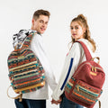 New Bohemian Waterproof Laptop Backpack with Massage Cushion Straps and USB Charging Port for Laptop up to 15.6 Inch