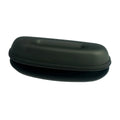4018 Black PU Fabric EVA Material Rectangle Shape Semi-Hard Fashionable Eyeglasses Sunglasses Case Zipper Closure 2-2.9in 65g