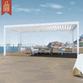 Outdoor Garden Waterproof Aluminium Louvered Gazebo Pergola Gate Electric Aluminum Manufacturer Direct 3x33x44x46x4m