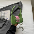 Mini Bow Decor Open PU Material Handheld Crossbody Bags Set-Multi-Color Fashion Small Purses for Women Children 1L Capacity