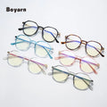 Boyarn Wholesale Black Square Eye Glasses Frame Spectacle Frames Metal Tr90 Flexible Cheap Optical Eyeglasses Eyewear