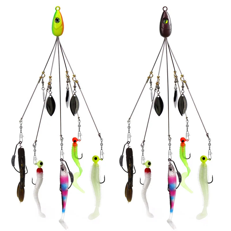 Wholesale Soft Lure Bait Alabama Rig Fishing Lure 21.5cm18g Accessory Fishing Group Umbrella Rig