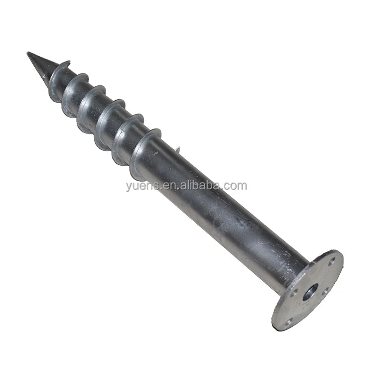 Q235B(Hot-dip Galvanized) Yuens OEM Galvanized Steel Solar Mounting Component Ground Screw Anchor Pile for Construction Foundati