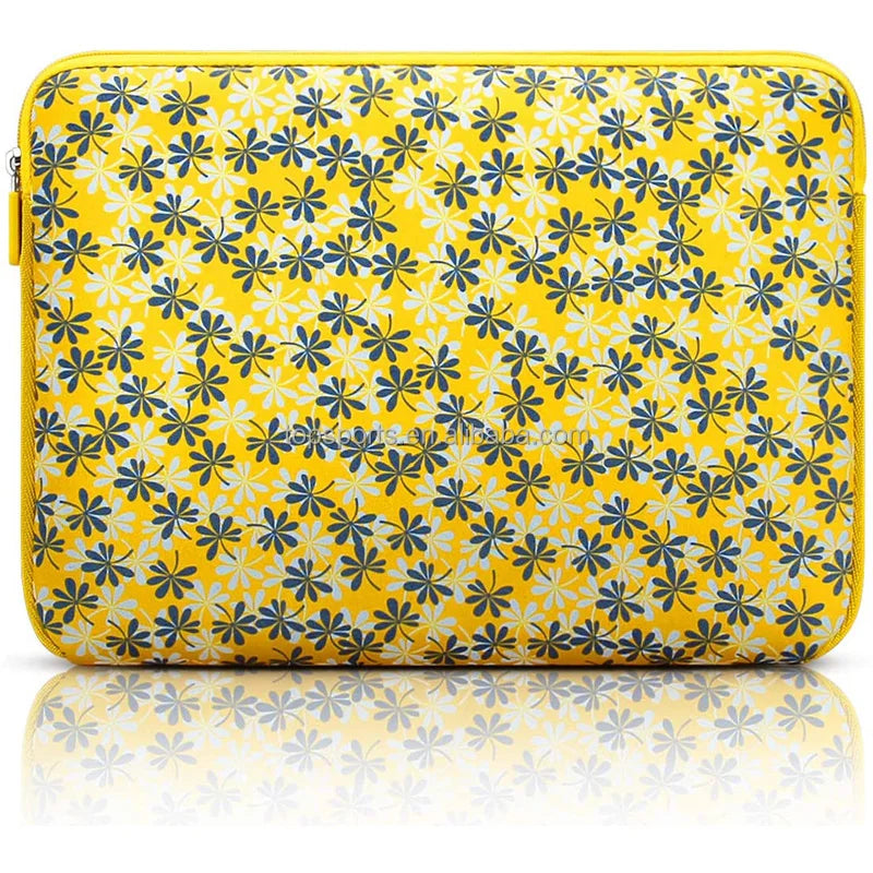Full Color Printing 13-14inch Neoprene Laptop Sleeve Waterproof Computer Bag With Zipper