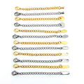 Wholesale Jewelry Findings Stainless Steel Lobster Claw/Clasp With Chain and Tag18k Gold Plated and Steel Color
