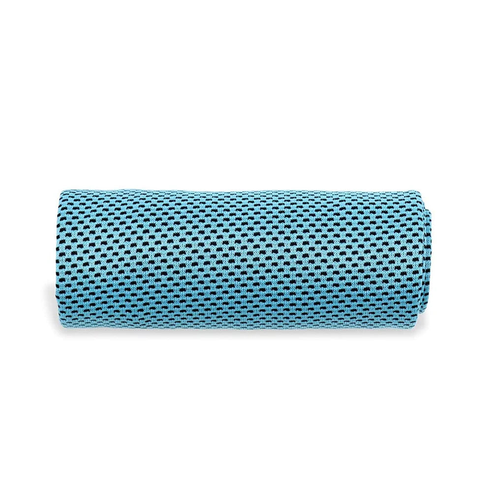 Customized 30*100cm Microfiber Cooling Towel for Indoor/Outdoor Fitness Yoga Sports Eco-Friendly Plain Logo for Gym Cooling