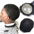 100% Indian Hair Afro Toupee Wig Skin Toupee Afro Wave Hair Toupee for Black Men