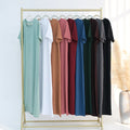 Hot Sale Girls Summer Short-Sleeved Casual Personalized Positioning Women's Fashion Muslin Abaya