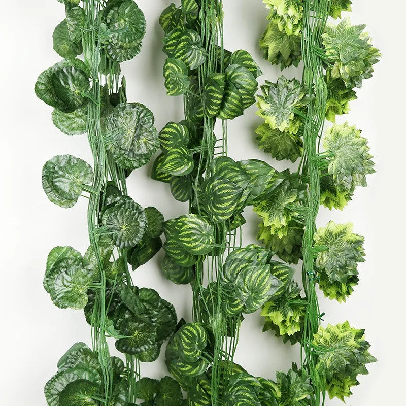 DREA 2.4 Meters Artificial Green Ivy Leaf Plants Vine Hanging Garland Factory Wholesale