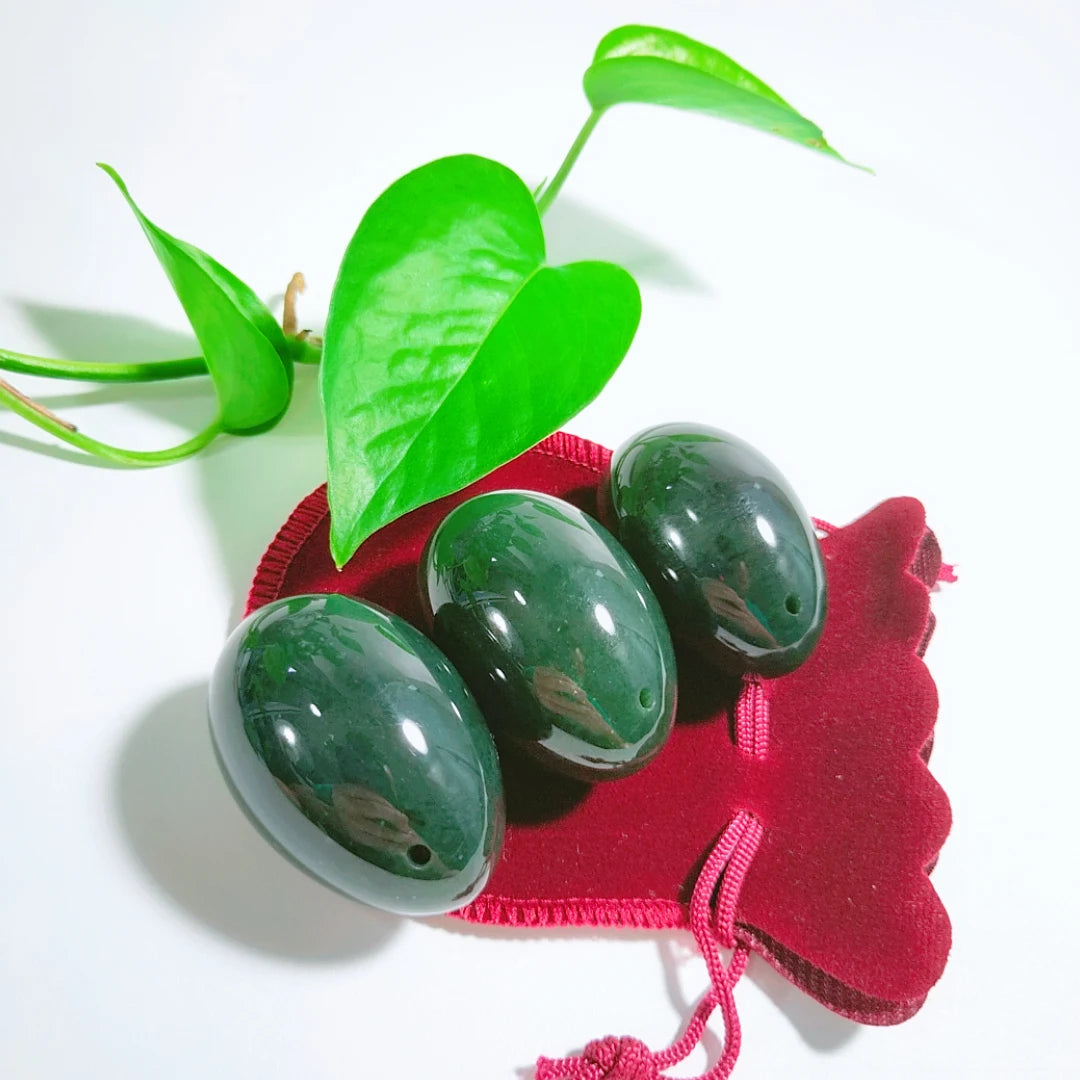 2026 Natural Yoni Egg Set Jade Egg Muscle Nephrite Jade Tightening Crystal Balls Nephrite Jade Yoni Egg