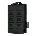 TOPTACPRO Laser Cut 500D Cordura Magazine Carrier Black Molle Waist Belt Single Magazine Pouch for 5.56mm Magazine
