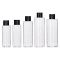 100ml 120ml 150ml 200ml 250ml for Empty Flat Shoulder Cosmetic Lotion Toner Travel Black/white Screw Cap PET Bottles Screen