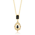 QX Custom OEM Fine Jewelry 18K Gold Plated 925 Sterling Silver Luxury Design Cubic Zircon Women Necklaces