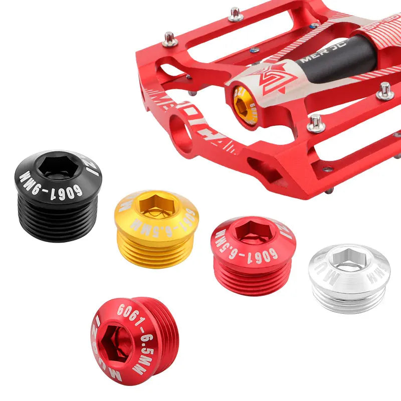 MUQZI Wholesale Bike Pedal Cover M14 Aluminum Alloy Pedal Bolt MTB Road Bicycle Pedal Dust Screw