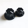 Donlis Factory Wholesale 6mm Jazz Bass Knob Black Septangular Style Electric Guitar Control Knobs