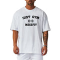 Wholesale Gym Clothing Men's Fitness Oversized Loose T-Shirt Hip Hop Streetwear Mesh Quick Dry Short Sleeved Bodybuilding Shirt