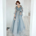 V-Neck Birthday Party Dress New Bridesmaid Dresses Wedding 2023 Long Sleeves