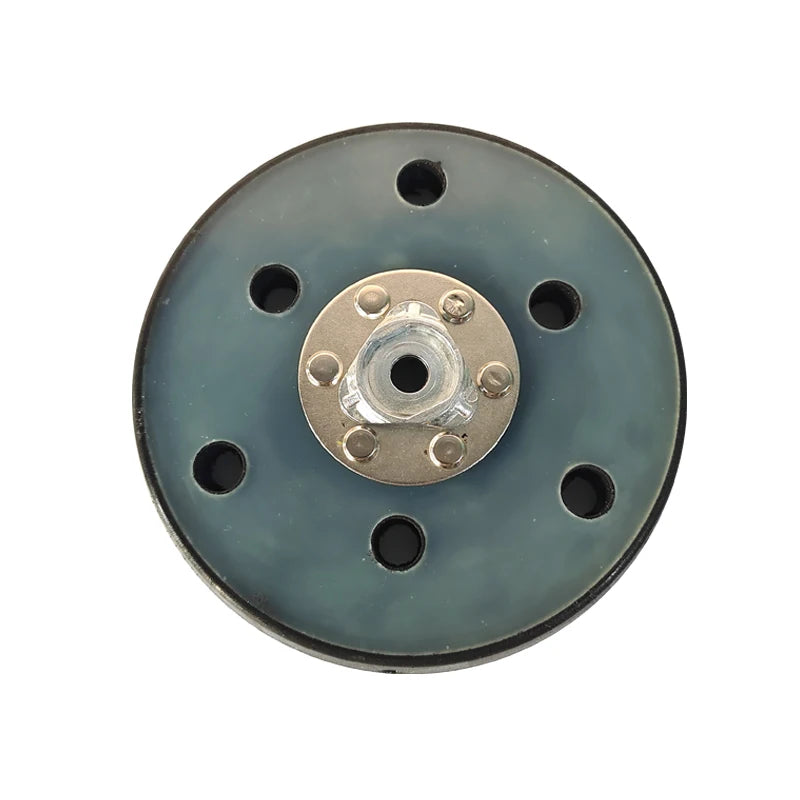6 Holes 5''/125mm Dust-Free Sanding Pad with Hook Loop for Wood Metal Polishing Abrasives Tools for Pneumatic Sanders