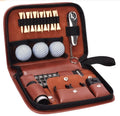 PU Leather Portable Golf Gift Case Large Capacity Golf Storage Bag Waterproof Glove Holder Ball Bag