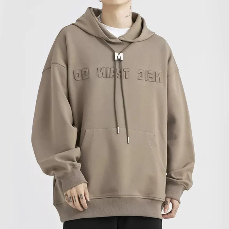 Custom Men Clothing Oem 3d Embossed Hoodie Plus Size Men's Hoodie Sweatshirt